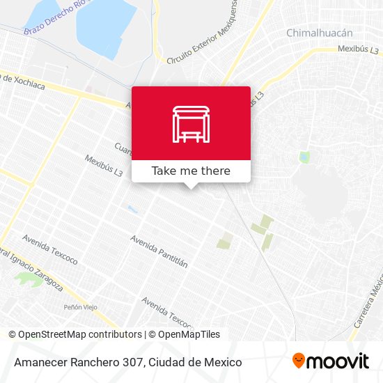 Amanecer Ranchero 307 map