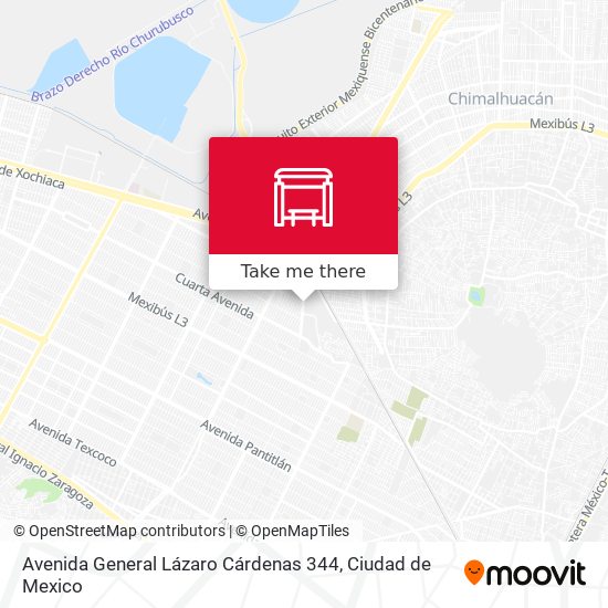 Avenida General Lázaro Cárdenas 344 map