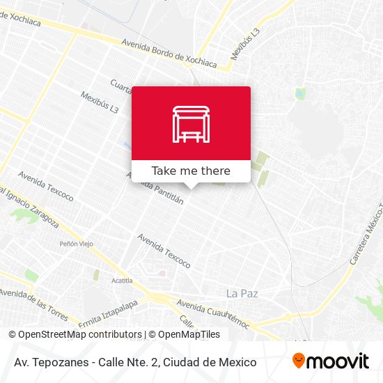 Mapa de Av. Tepozanes - Calle Nte. 2
