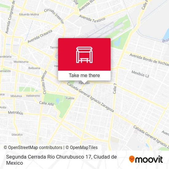 Segunda Cerrada Río Churubusco 17 map