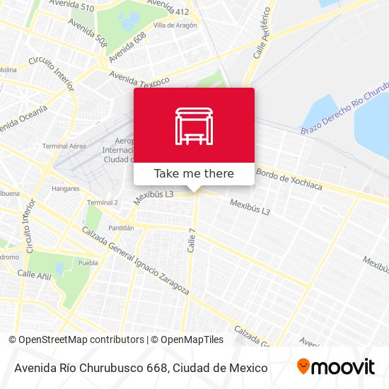 Mapa de Avenida Río Churubusco 668