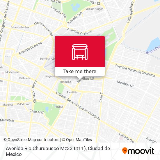 Avenida Río Churubusco Mz33 Lt11) map