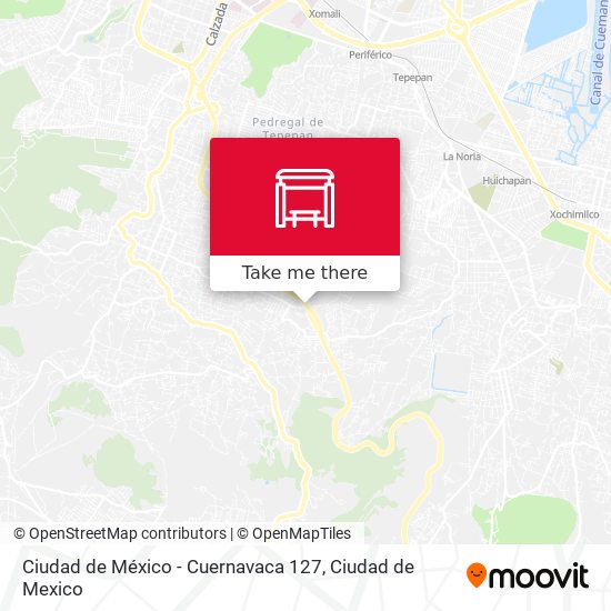 Ciudad de México - Cuernavaca 127 map