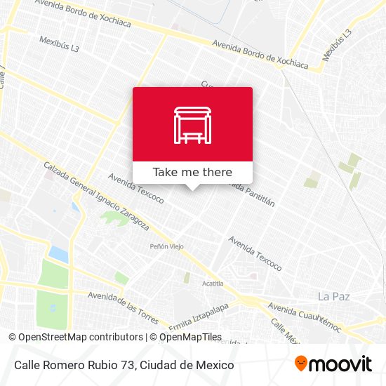 Calle Romero Rubio 73 map
