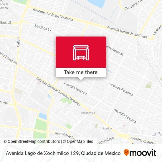 Mapa de Avenida Lago de Xochimilco 129