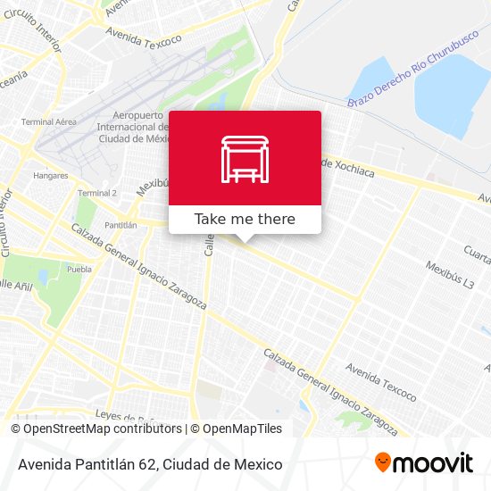 Avenida Pantitlán 62 map