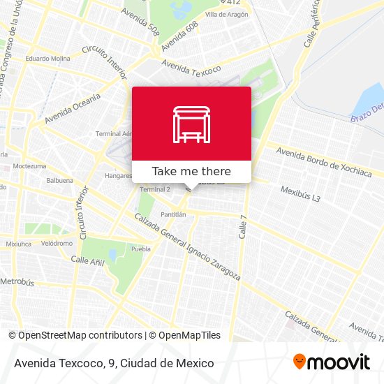 Mapa de Avenida Texcoco, 9