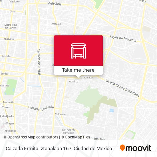 Mapa de Calzada Ermita Iztapalapa 167