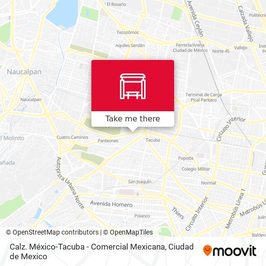 Mapa de Calz. México-Tacuba - Comercial Mexicana