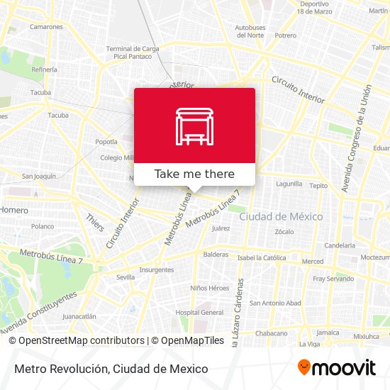 Mapa de Metro Revolución