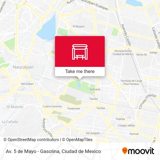 Av. 5 de Mayo - Gasolina map