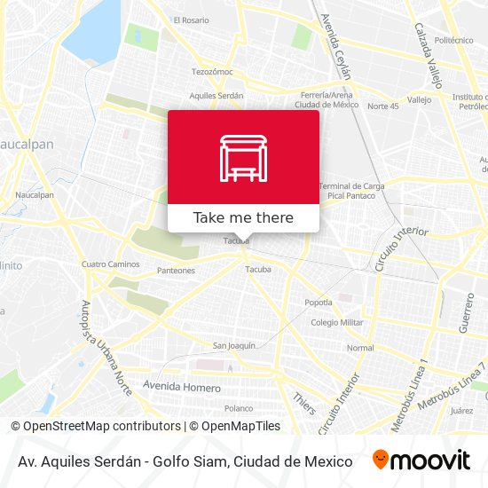 Av. Aquiles Serdán - Golfo Siam map