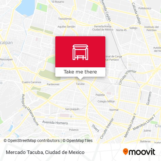 Mercado Tacuba map