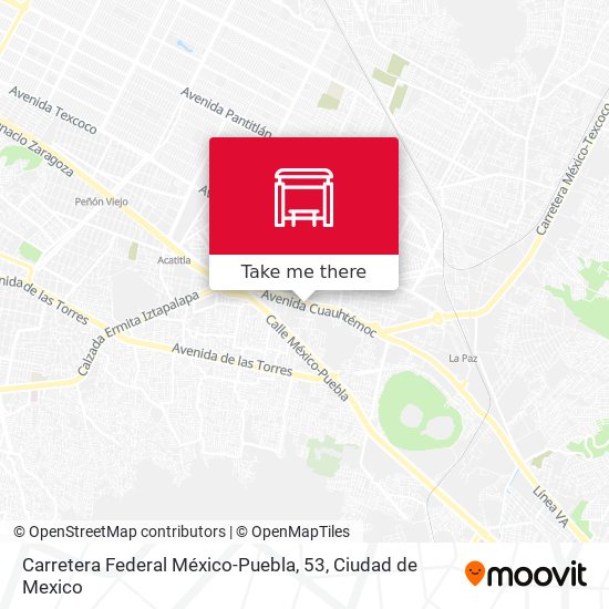 Carretera Federal México-Puebla, 53 map