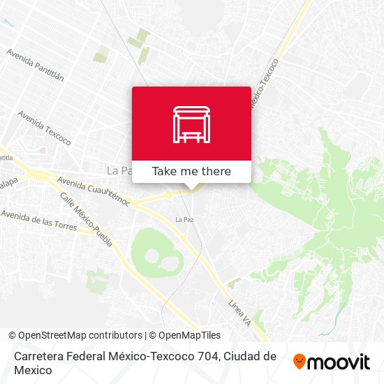 Carretera Federal México-Texcoco 704 map