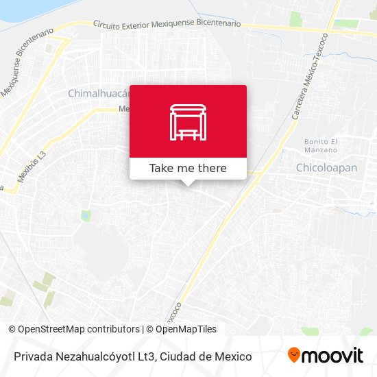 Mapa de Privada Nezahualcóyotl Lt3