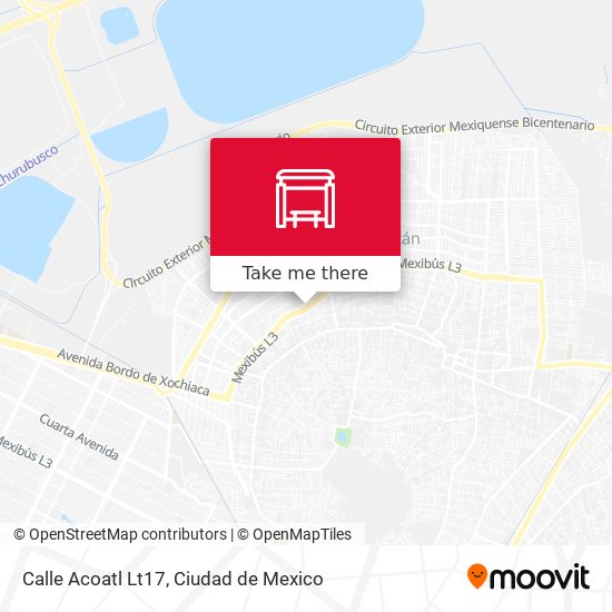 Mapa de Calle Acoatl Lt17