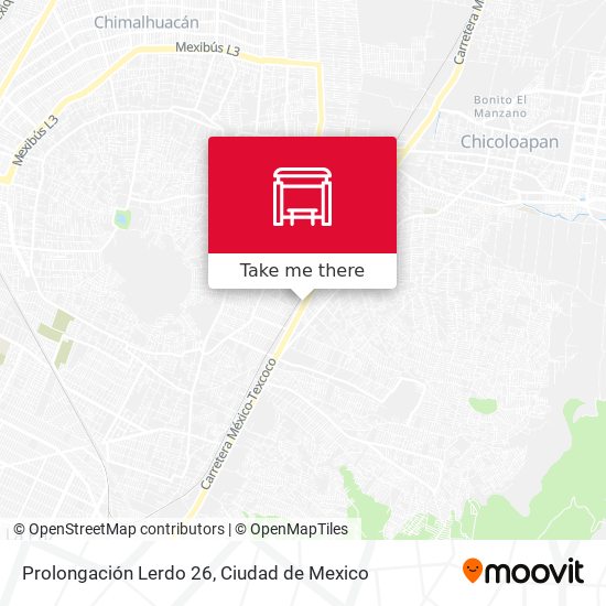 Prolongación Lerdo 26 map