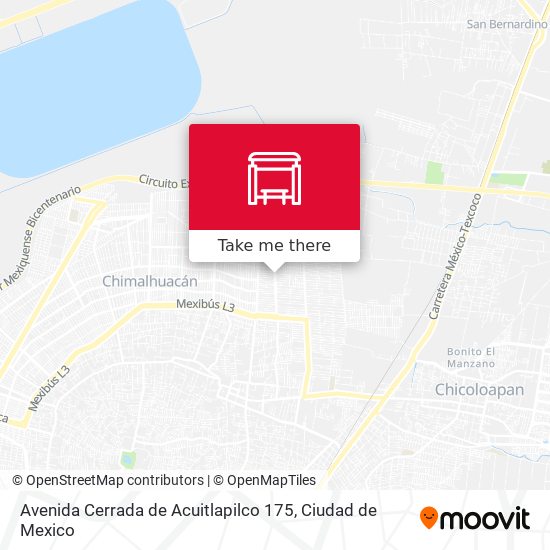 Mapa de Avenida Cerrada de Acuitlapilco 175