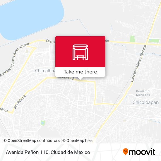 Mapa de Avenida Peñon 110