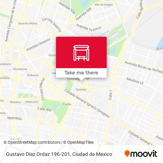 Gustavo Díaz Ordaz 196-201 map
