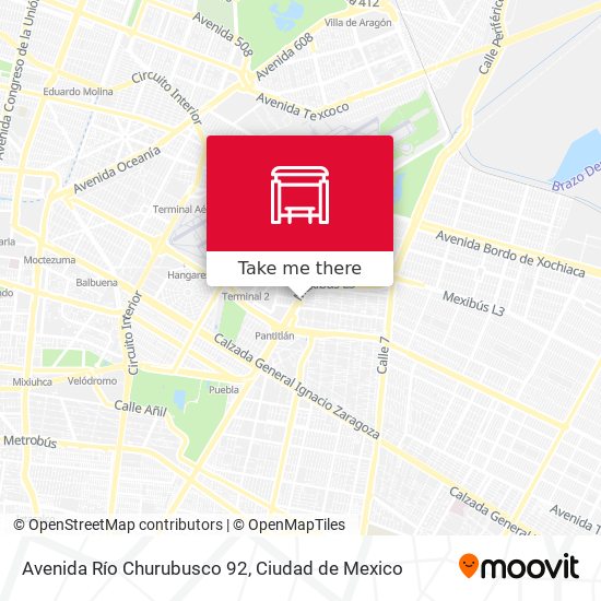 Avenida Río Churubusco 92 map
