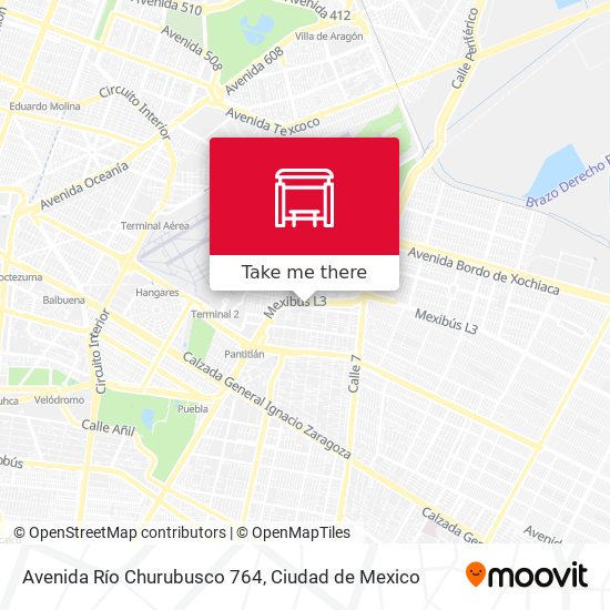 Avenida Río Churubusco 764 map