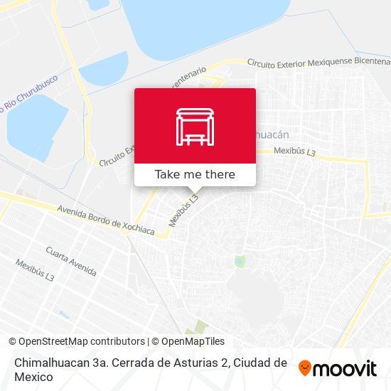 Mapa de Chimalhuacan 3a. Cerrada de Asturias 2