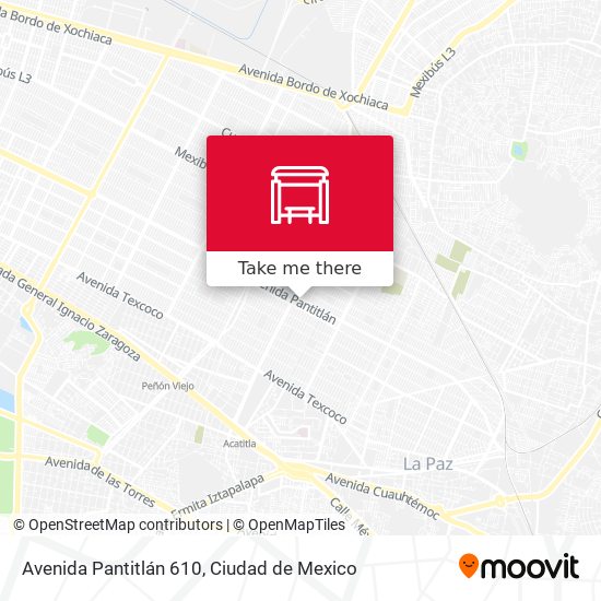 Avenida Pantitlán 610 map