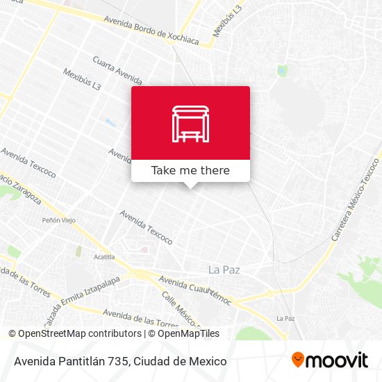Avenida Pantitlán 735 map