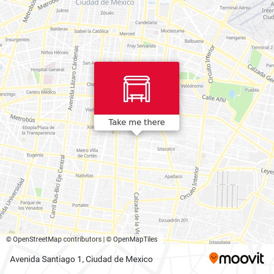 Avenida Santiago 1 map