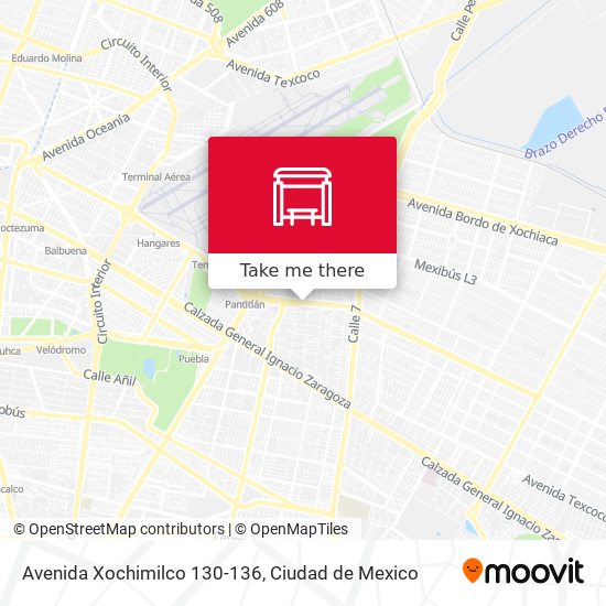 Avenida Xochimilco 130-136 map