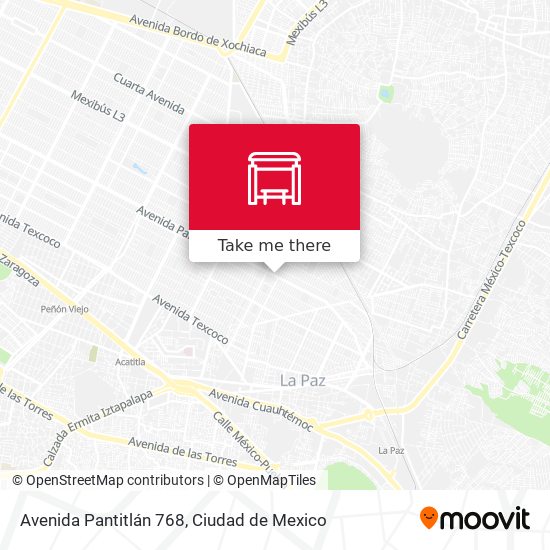Avenida Pantitlán 768 map