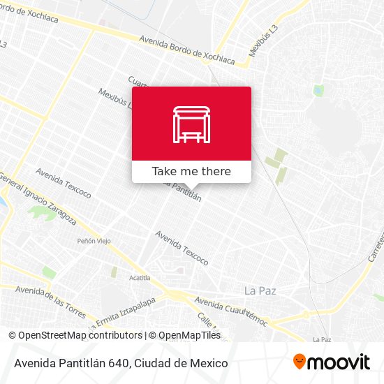 Avenida Pantitlán 640 map