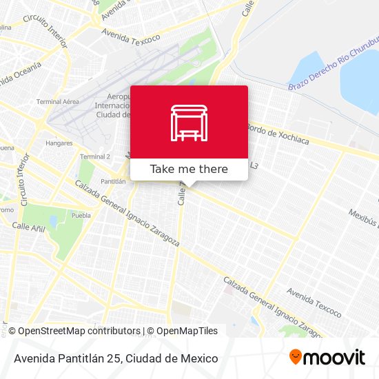 Avenida Pantitlán 25 map