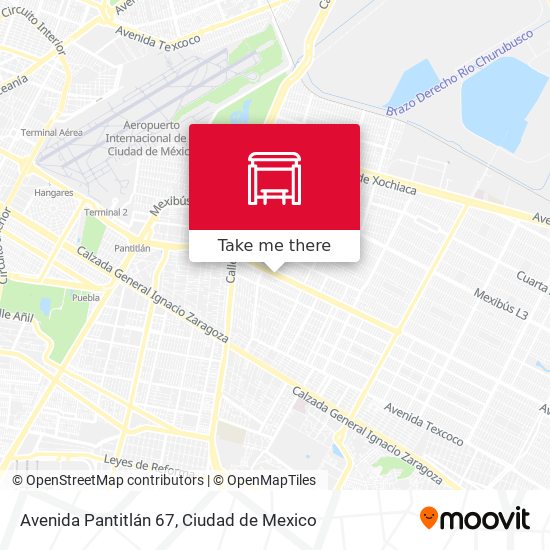 Mapa de Avenida Pantitlán 67