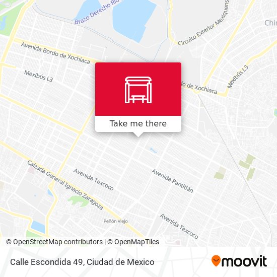 Calle Escondida 49 map