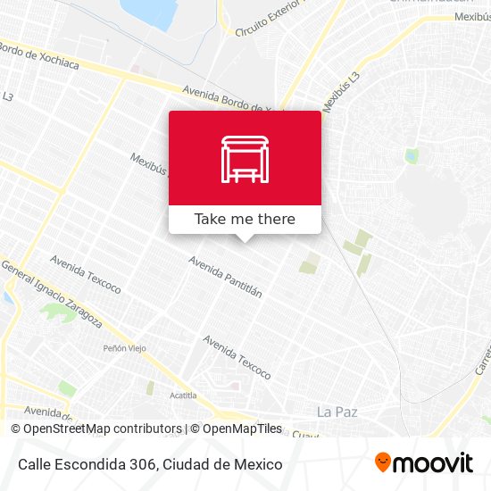 Mapa de Calle Escondida 306