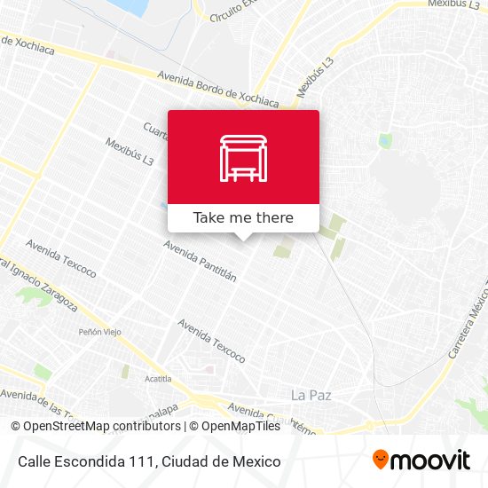 Calle Escondida 111 map