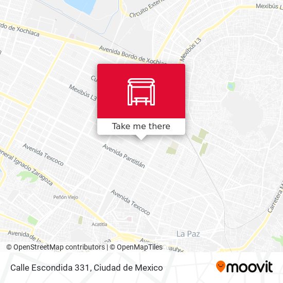 Calle Escondida 331 map