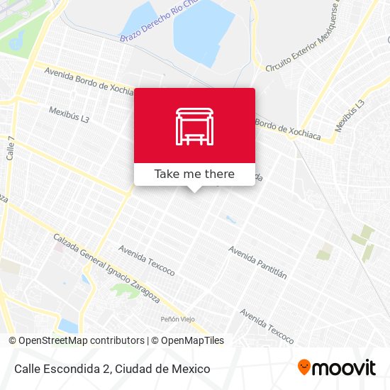 Calle Escondida 2 map