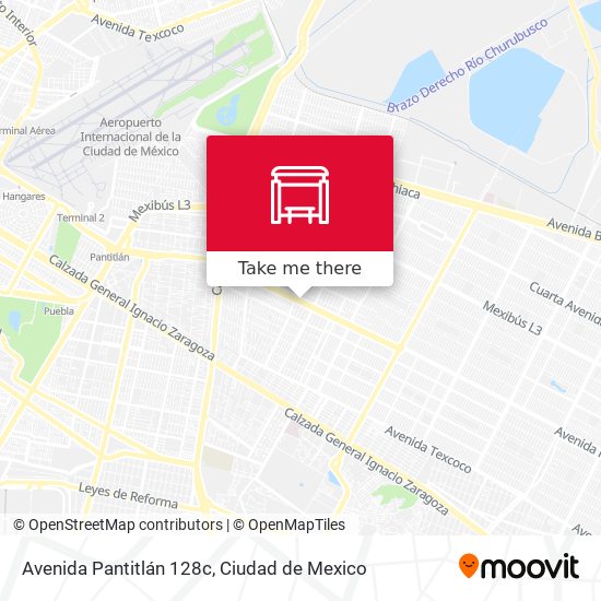 Avenida Pantitlán 128c map