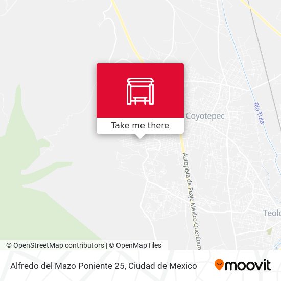 Alfredo del Mazo Poniente 25 map