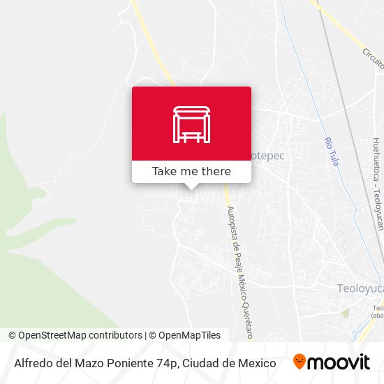 Mapa de Alfredo del Mazo Poniente 74p