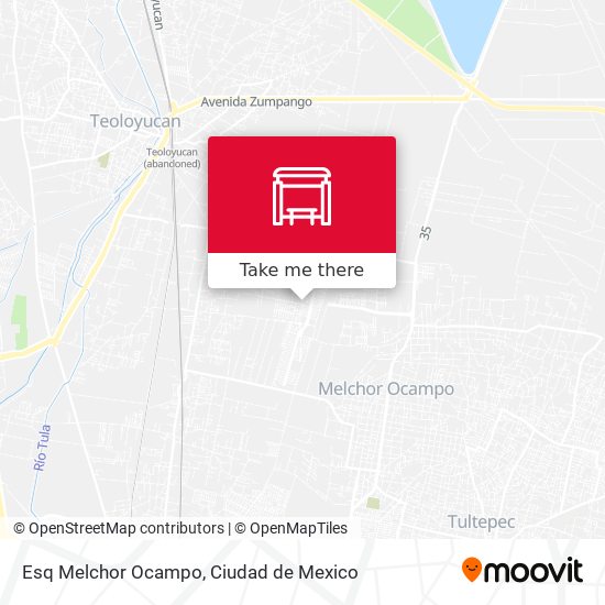 Esq Melchor Ocampo map