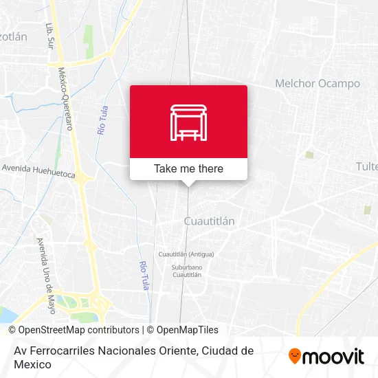Mapa de Av Ferrocarriles Nacionales Oriente