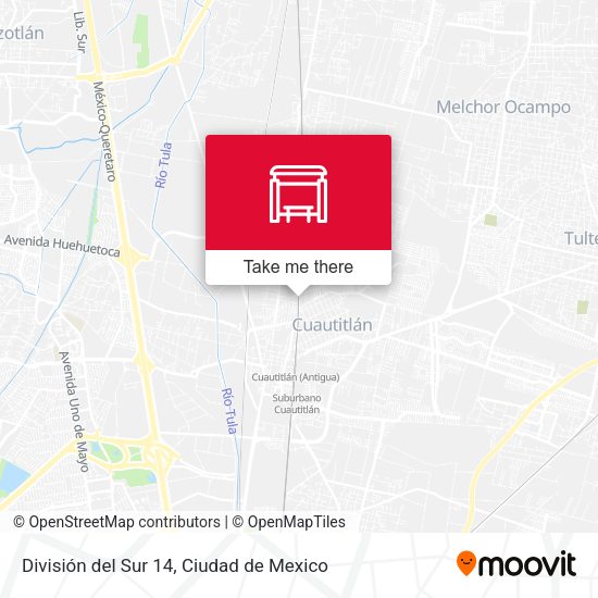 División del Sur 14 map