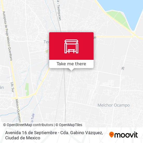 Mapa de Avenida 16 de Septiembre - Cda. Gabino Vázquez
