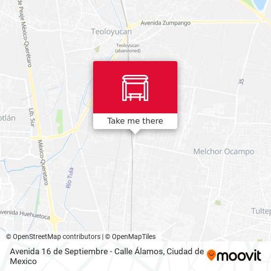 Mapa de Avenida 16 de Septiembre - Calle Álamos
