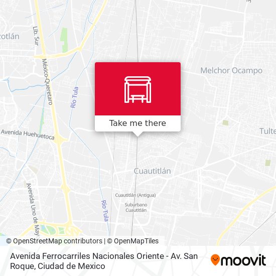 Avenida Ferrocarriles Nacionales Oriente - Av. San Roque map